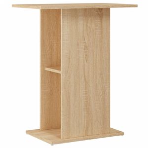 vidaXL Aquarium Stand Sonoma Oak 60.5x36x72.5 cm Engineered Wood