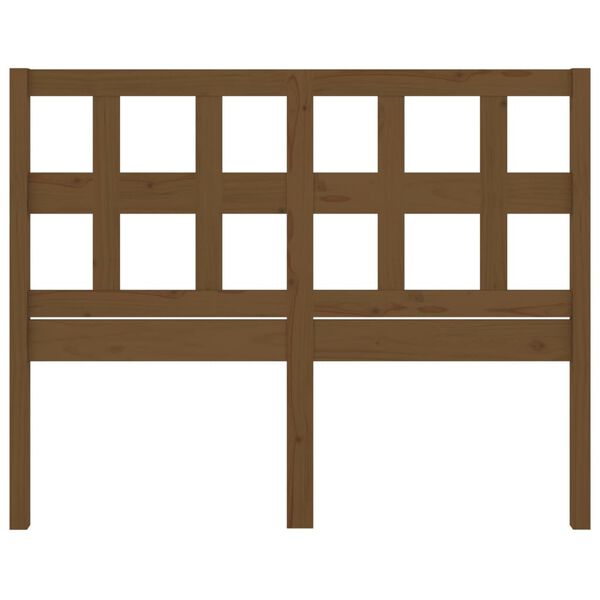 vidaXL Bed Headboard Honey Brown 145.5x4x100 cm Solid Wood Pine