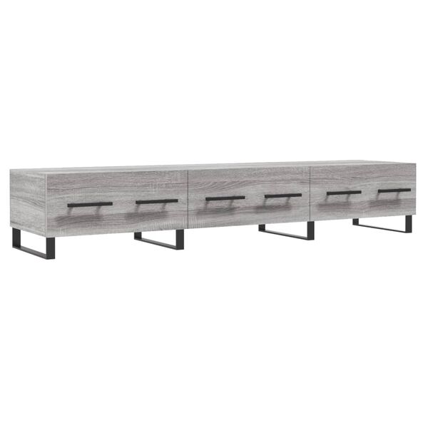 vidaXL TV Cabinet Grey Sonoma 150x36x30 cm Engineered Wood