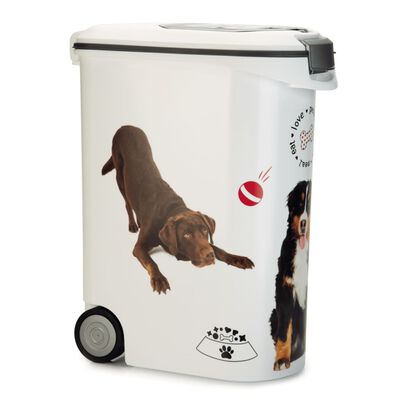 Curver Pet Food Container Dog with Wheels 54L