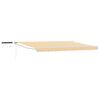 vidaXL Electric Retractable Awning Yellow and White 4 x 3 m