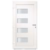 vidaXL Front Door Aluminium and PVC White 100x210 cm