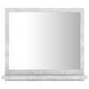vidaXL Bathroom Mirror Concrete Grey 40x10.5x37 cm Engineered Wood