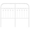 vidaXL Metal Headboard White 120 cm