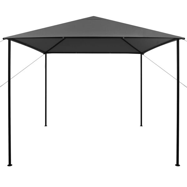 vidaXL Gazebo 3x3 m Anthracite Fabric and Steel 180 g/m²