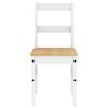 vidaXL 5 Piece Dining Set Panama White Solid Wood Pine