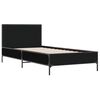 vidaXL Bed Frame without Mattress Black 90x200 cm