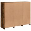 vidaXL Sideboards with LED Lights 3 pcs Smoked Oak Engineered Wood