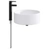 vidaXL Bathroom Sink with Faucet and Drain Matte Black
