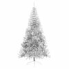 vidaXL Artificial Pre-lit Christmas Tree Silver 210 cm PET