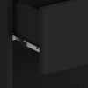 vidaXL Wall-mounted Bedside Cabinet Black