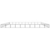 vidaXL Dog Kennel Black 100 m&sup2; Steel