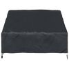 vidaXL Garden Bench Cover Black 130 x 95 x 40 / 80 cm 420D Oxford Fbric