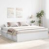 vidaXL Bed Frame without Mattress White 200x200 cm