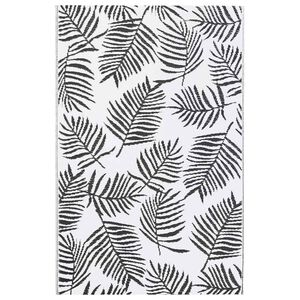 vidaXL Outdoor Carpet ARAKIL White and Black 120x180 cm PP
