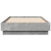 vidaXL Bed Frame without Mattress Concrete Grey 90x200 cm