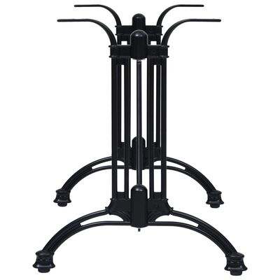 vidaXL Bistro Table Leg Black 93x60x72 cm Cast Aluminium