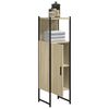 vidaXL Bathroom Cabinet Sonoma Oak 33x33x120.5 cm Engineered Wood