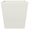 vidaXL Garden Planters White 2 pcs 40x40x40 cm Steel