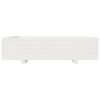 vidaXL Garden Planter White 100x100x26.5 cm Solid Wood Pine