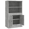 vidaXL Highboard Concrete Grey 60x35.5x103.5 cm Engineered Wood