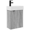 vidaXL Bathroom Vanity Unit with Tap Grey Sonoma 45.5 x 22.5 x 84 cm