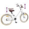 vidaXL Kids Bike 18'' for 5-7 Years Old White