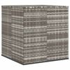vidaXL Garden Cushion Box PE Rattan 100x97.5x104 cm Grey