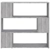 vidaXL Book Cabinet/Room Divider Grey Sonoma 100x24x94 cm