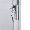 vidaXL Garden Gate with Lock Silver 100 x 75 cm Stainless Steel