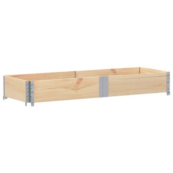 vidaXL Pallet Collar 150x50 cm Solid Wood Pine