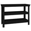 vidaXL Work Bench Black 110.5x50x80 cm Solid Wood Pine