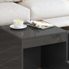 vidaXL Nesting Tables 3 pcs High Gloss Grey Engineered Wood
