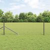 vidaXL Fence Post Grey 50 x 0.4 m (50 mm mesh) Steel and PVC