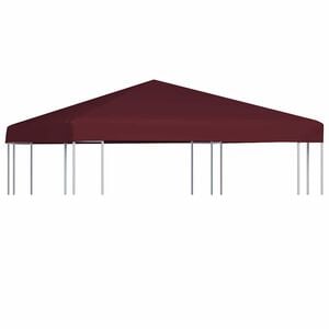 vidaXL Gazebo Top Cover 310 g/m&sup2; 3x3 m Bordeaux