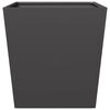 vidaXL Garden Planters Black 2 pcs 50x50x50 cm Steel