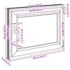 vidaXL Basement Window "RISOR" 80x70 cm Tilt&Turn DIN Right White