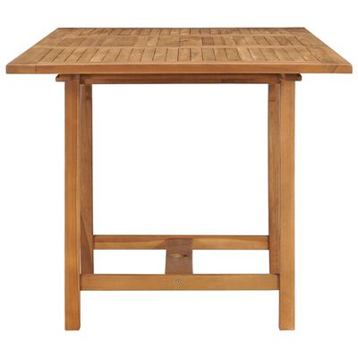 vidaXL Extending Garden Table (110-160)x80x75cm Solid Teak Wood