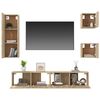vidaXL 5 Piece TV Cabinet Sets Sonoma Oak Engineered Wood