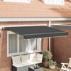 vidaXL Retractable Awning Manual Anthracite 250 x 200 cm Fabric