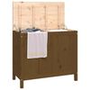 vidaXL Laundry Box Honey Brown 88.5x44x76 cm Solid Wood Pine