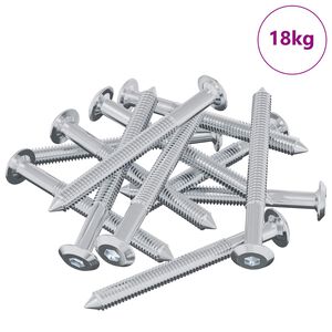 vidaXL Screw 1600 pcs Silver M6 x 60 mm Steel