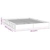 vidaXL Bed Frame without Mattress White 180x200 cm Super King Solid Wood