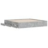 vidaXL Bed Frame with Drawers without Mattress Concrete Grey 180x200 cm Super King