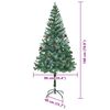 vidaXL Artificial Christmas Tree with Stand Green 180 cm PVC and Steel