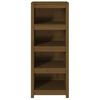 vidaXL Book Cabinet Honey Brown 50x35x125.5 cm Solid Wood Pine