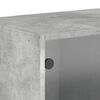vidaXL Wall Cabinets with Glass Doors 2 pcs Concrete Grey 68.5x37x35 cm