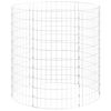 vidaXL Circular Gabion Pole Galvanised Steel &Oslash;100x100 cm