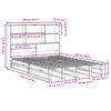 vidaXL Bookcase Bed without Mattress White 160x200 cm Solid Wood