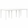 vidaXL Garden Dining Set 9 pcs White Polypropylene